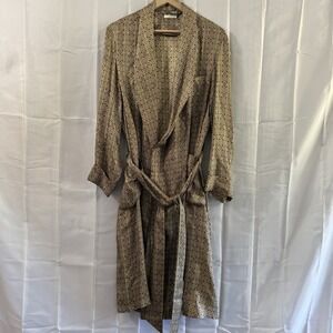 Wise Robes Of Distinction Boyd Cadino Satin Men Medium Belt Burgundy Gold